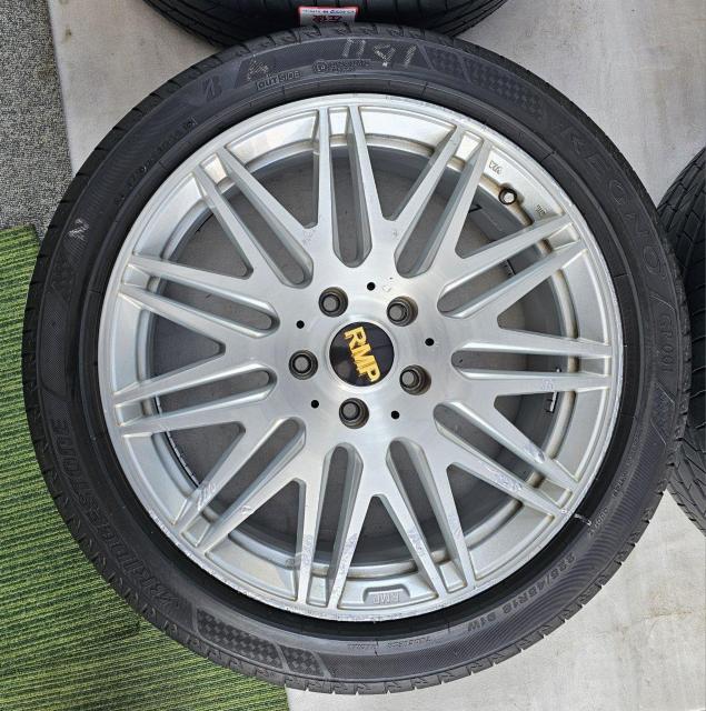 MID RMPアルミ ホイール18インチ7J 55 114.3/5Hハブ径73mmタイヤ付き4本セツトREGNO レグノ < 自動車/バイク MID RMPアルミ ホイール18インチ7J 55 114.3/5Hハブ径73mmタイヤ付き4本セツトREGNO レグノ < 自動車/バイク