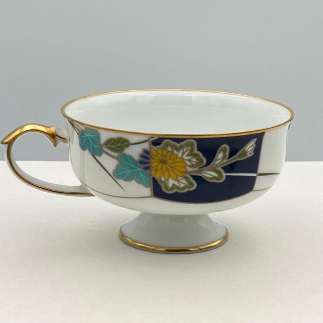美品 香蘭社 ティーカップ&ソーサー 皇居の花シリーズ 神無月 ユウガギク 柚香菊 限定品 1984年 < インテリア/ライフ 美品 香蘭社 ティーカップ&ソーサー 皇居の花シリーズ 神無月 ユウガギク 柚香菊 限定品 1984年 < インテリア/ライフの