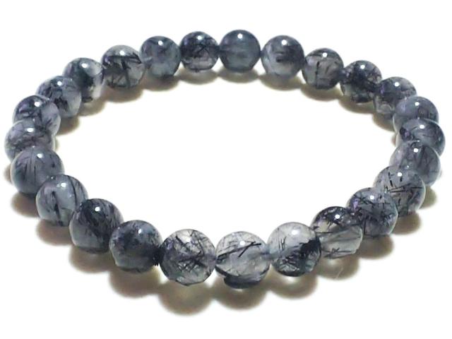 天然石★ブラックルチル 8mm ブレス < 女性アクセサリー/時計 天然石★ブラックルチル 8mm ブレス < 女性アクセサリー/時計の