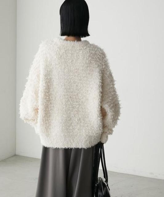 forksy ループシャギーオーバーサイズニット < 女性ファッション forksy ループシャギーオーバーサイズニット < 女性ファッションの