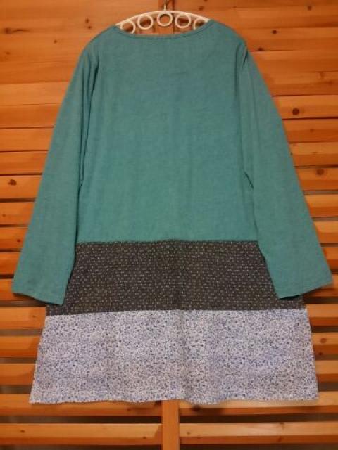 ●裾パッチワーク チュニック●新品 < 女性ファッション ●裾パッチワーク チュニック●新品 < 女性ファッションの