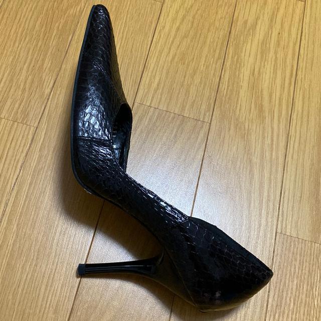 ピンキー&ダイアン クロコ柄ヒール 黒 M < ブランド  ピンキー&ダイアン クロコ柄ヒール 黒 M < ブランドの