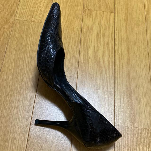 ピンキー&ダイアン クロコ柄ヒール 黒 M < ブランド  ピンキー&ダイアン クロコ柄ヒール 黒 M < ブランドの