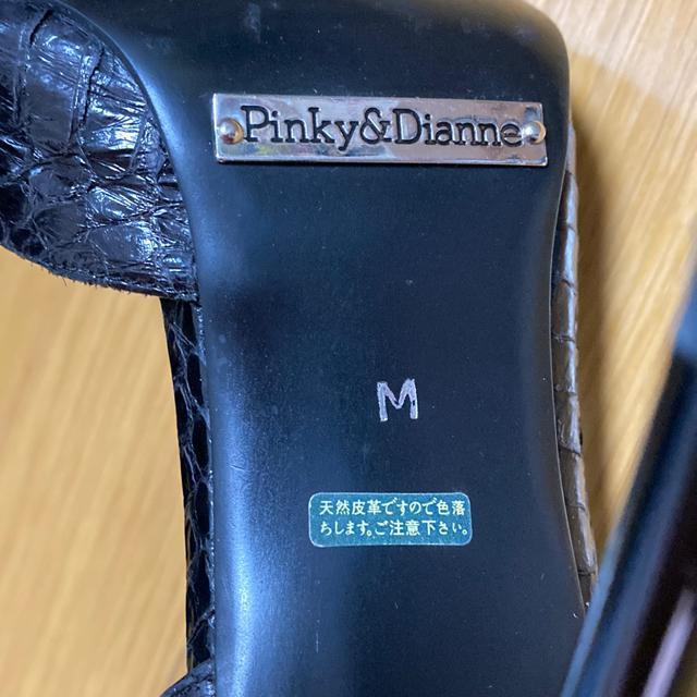 ピンキー&ダイアン クロコ柄ヒール 黒 M < ブランド  ピンキー&ダイアン クロコ柄ヒール 黒 M < ブランドの