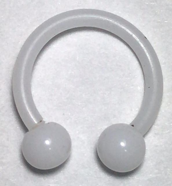 アクリルボディピアス サーキュラーバーベル ホワイト 16G 内径 10mm ファーストピアス 眉 軟骨 リップ ボール 安い < 男性アクセサリー/時計  アクリルボディピアス サーキュラーバーベル ホワイト 16G 内径 10mm ファーストピアス 眉 軟骨 リップ ボール 安い  < 男性アクセサリー/時計の