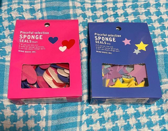 スポンジシール ハート1箱 星1箱 未使用 < インテリア/ライフ  スポンジシール ハート1箱 星1箱 未使用  < インテリア/ライフの