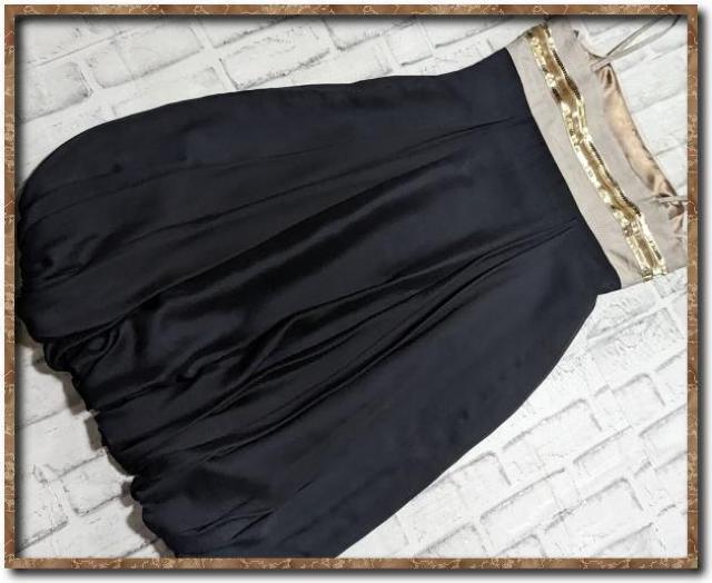 カラス スパンコール付きワンピース 黒 < 女性ファッション  カラス スパンコール付きワンピース 黒 < 女性ファッションの