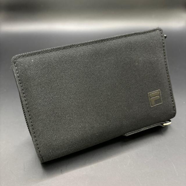 即決 FILA フィラ 二つ折り財布 ウォレット ブラック < ブランド  即決 FILA フィラ 二つ折り財布 ウォレット ブラック  < ブランドの