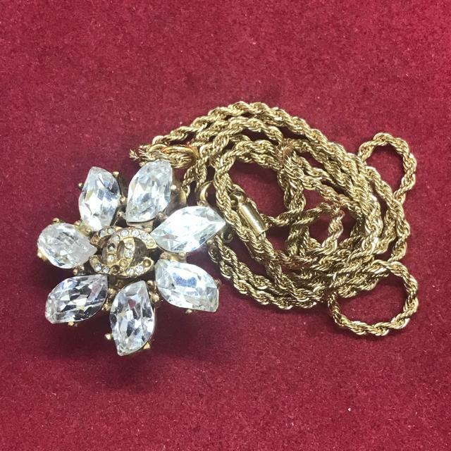 正規品 シャネル フラワーラインストーンCoCoネックレス ゴールド < ブランド  正規品 シャネル フラワーラインストーンCoCoネックレス ゴールド < ブランドの