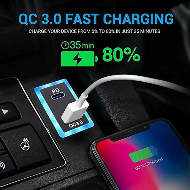 トヨタ車用電源ソケット QC3.0 急速充電USBポート PDポート USB電源 スイッチホール トヨタ 増設キットAタイプ < 自動車/バイク トヨタ車用電源ソケット QC3.0 急速充電USBポート PDポート USB電源 スイッチホール トヨタ 増設キットAタイプ < 自動車/バイク