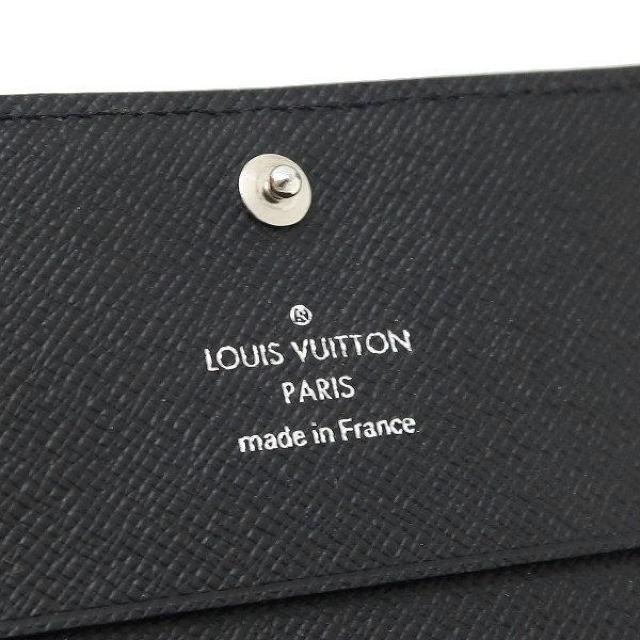 ◆ 本物 美品 ◆ LV ルイヴィトン タイガ カードケース 名刺入れ 黒 ブラック レザー RFID 箱 人気 M64595 < ブランド  ◆ 本物 美品 ◆ LV ルイヴィトン タイガ カードケース 名刺入れ 黒 ブラック レザー RFID 箱 人気 M64595 < ブランドの