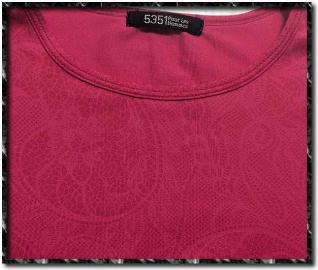 5351 プールオム ペイズリー柄プリントTシャツ 濃ピンク < ブランド  5351 プールオム ペイズリー柄プリントTシャツ 濃ピンク < ブランドの