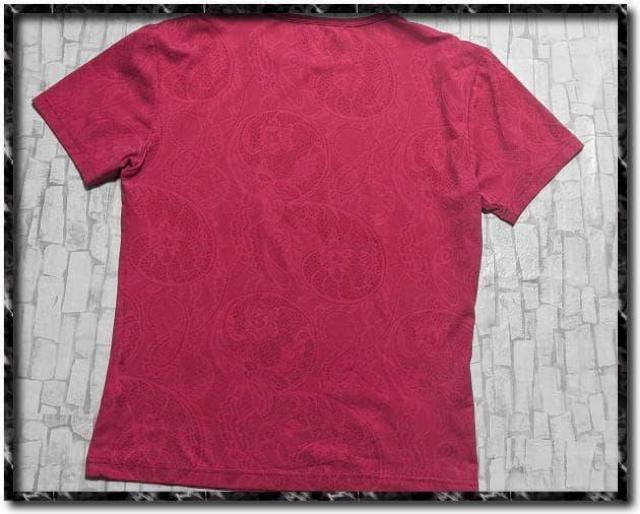 5351 プールオム ペイズリー柄プリントTシャツ 濃ピンク < ブランド  5351 プールオム ペイズリー柄プリントTシャツ 濃ピンク < ブランドの