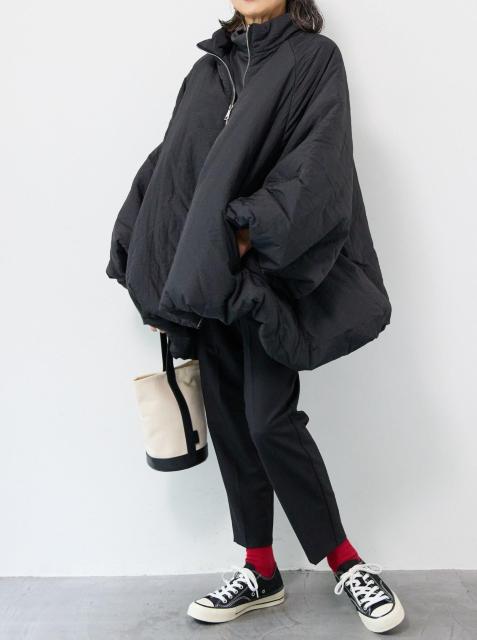 PLUS OTOHA�R�[�g���o���[���f�U�C���̃u���b�N���ȃR�[�g �� �����t�@�b�V������ 