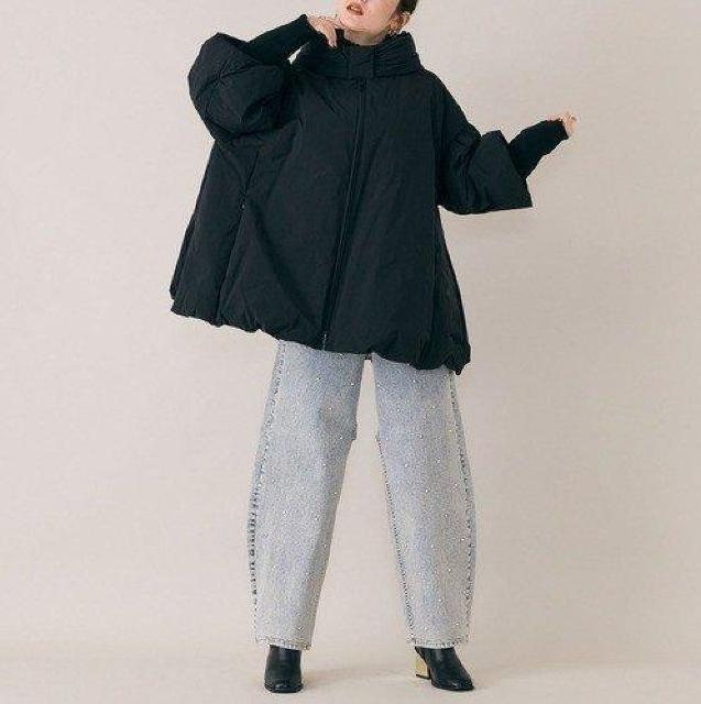 PLUS OTOHA�R�[�g���o���[���f�U�C���̃u���b�N���ȃR�[�g �� �����t�@�b�V������ 