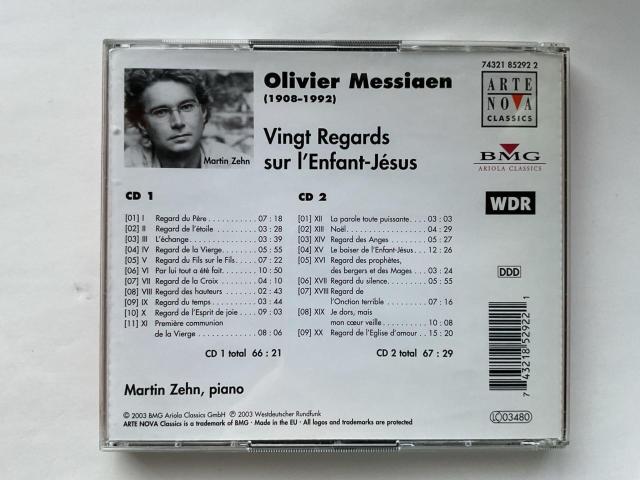 オリヴィエ・メシアン:幼子イエスへの20の眼差し / マルティン・ツェーン (2CD) < CD/DVD/ビデオ オリヴィエ・メシアン:幼子イエスへの20の眼差し / マルティン・ツェーン (2CD) < CD/DVD/ビデオの