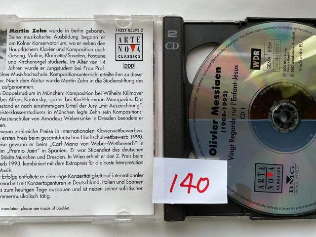 オリヴィエ・メシアン:幼子イエスへの20の眼差し / マルティン・ツェーン (2CD) < CD/DVD/ビデオ オリヴィエ・メシアン:幼子イエスへの20の眼差し / マルティン・ツェーン (2CD) < CD/DVD/ビデオの