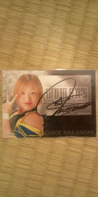 2002 中西百重 直筆サインカード < トレーディングカード  2002 中西百重 直筆サインカード  < トレーディングカードの