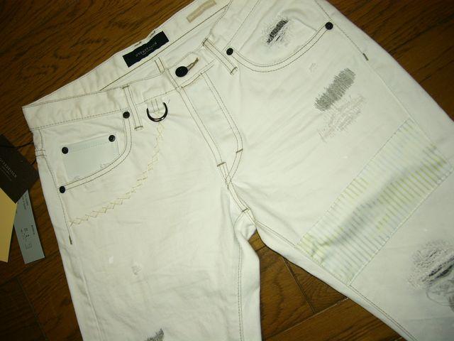 新品リベレーターliberator×OVERDESIGNダメージ加工デニム30 < 男性ファッション  新品リベレーターliberator×OVERDESIGNダメージ加工デニム30 < 男性ファッションの