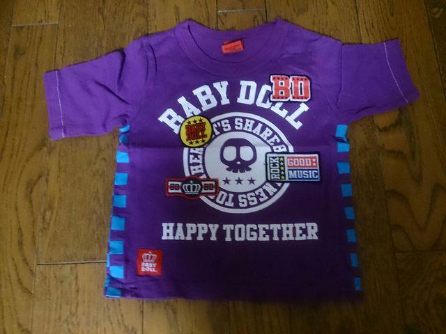 100 BABY DOLL パープル ドクロ 美品 < キッズ/ベビー  100 BABY DOLL パープル ドクロ 美品  < キッズ/ベビーの