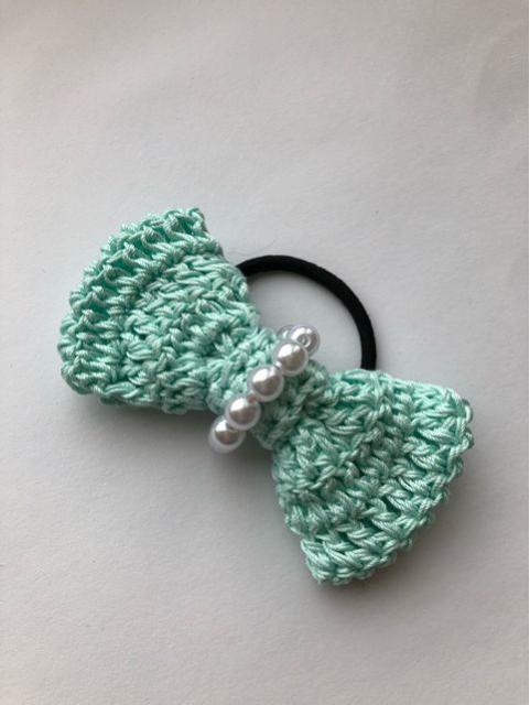 ハンドメイド ヘアゴム レースのリボン♪ ミント axes好き < 女性ファッション  ハンドメイド ヘアゴム レースのリボン♪ ミント axes好き  < 女性ファッションの