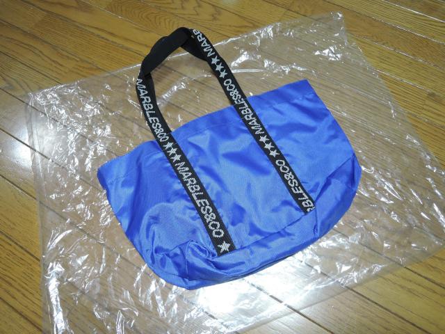 新品 MARBLES マーブルズ ミニ トートバッグ 青 mini tote bag TMT < ブランド  新品 MARBLES マーブルズ ミニ トートバッグ 青 mini tote bag TMT < ブランドの