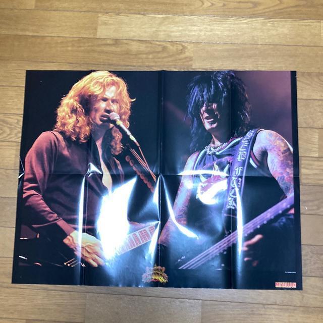 両面ポスター デイヴ・ムステイン & ニッキー・シックス motley crue、MEGADETH ハードロック ヘヴィメタル < タレントグッズ  両面ポスター デイヴ・ムステイン & ニッキー・シックス motley crue、MEGADETH ハードロック ヘヴィメタル < タレントグッズの