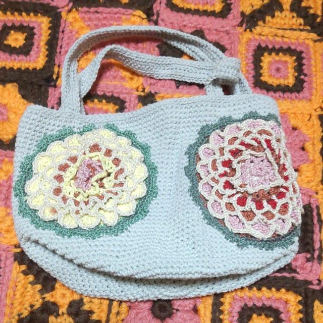 手編みの手提げバック < ペット/手芸/園芸  手編みの手提げバック  < ペット/手芸/園芸の