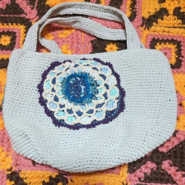 手編みの手提げバック < ペット/手芸/園芸  手編みの手提げバック < ペット/手芸/園芸の
