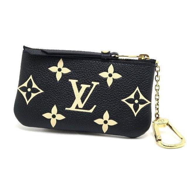 ◆ 本物 美品 ◆ LV ルイヴィトン モノグラムアンプラント バイカラー ポシェットクレ コインケース 黒 袋 箱 M80885 < ブランド  ◆ 本物 美品 ◆ LV ルイヴィトン モノグラムアンプラント バイカラー ポシェットクレ コインケース 黒 袋 箱 M80885 < ブランドの