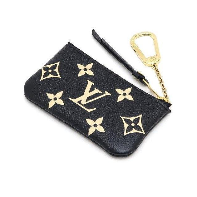 ◆ 本物 美品 ◆ LV ルイヴィトン モノグラムアンプラント バイカラー ポシェットクレ コインケース 黒 袋 箱 M80885 < ブランド  ◆ 本物 美品 ◆ LV ルイヴィトン モノグラムアンプラント バイカラー ポシェットクレ コインケース 黒 袋 箱 M80885 < ブランドの