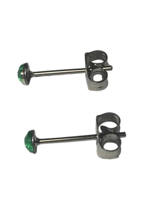 2個1セット 幅3mm ラインストーン スタッドピアス ライトグリーン 両耳用 ステンレス アクリル製 シンプル つけっぱなしOK < 女性アクセサリー/時計  2個1セット 幅3mm ラインストーン スタッドピアス ライトグリーン 両耳用 ステンレス アクリル製 シンプル つけっぱなしOK < 女性アクセサリー/時計の