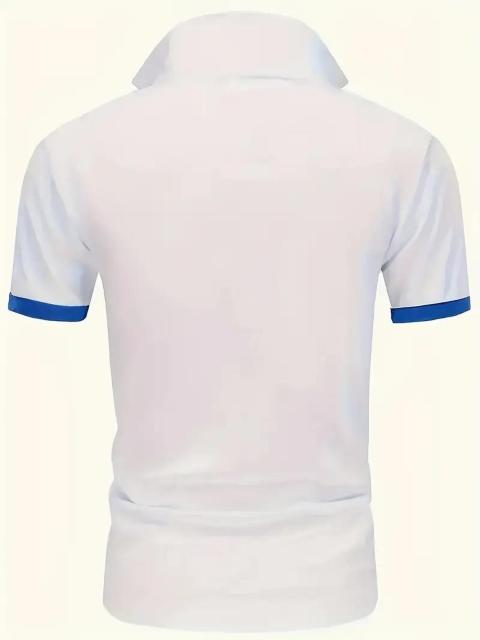 超お買い得1490円★ミラノイタリアメンズ軽量通気性ポロシャツ アクセント付き USAサイズM(日本サイズXL相当)ホワイト < 男性ファッション  超お買い得1490円★ミラノイタリアメンズ軽量通気性ポロシャツ アクセント付き USAサイズM(日本サイズXL相当)ホワイト < 男性ファッションの