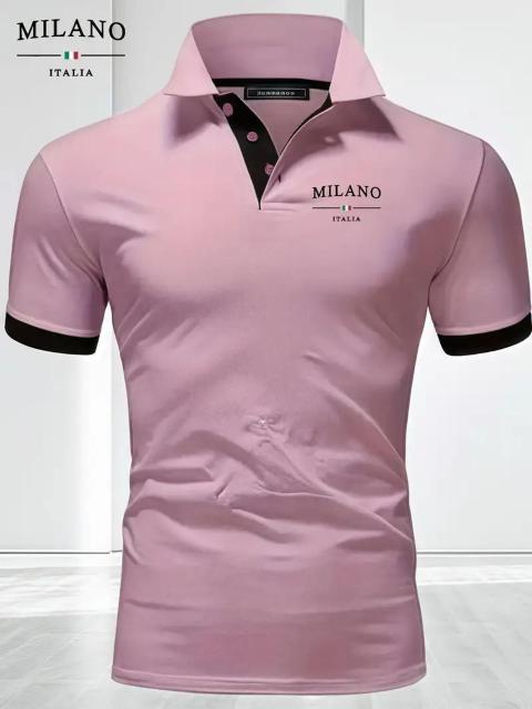 超お買い得1490円★ミラノイタリアメンズ軽量通気性ポロシャツ アクセント付き USAサイズM(日本サイズXL相当)ホワイト < 男性ファッション  超お買い得1490円★ミラノイタリアメンズ軽量通気性ポロシャツ アクセント付き USAサイズM(日本サイズXL相当)ホワイト < 男性ファッションの