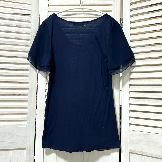 美品 LE SOUK ルスーク シアー シフォン ブラウス カットソー 38 < ブランド  美品 LE SOUK ルスーク シアー シフォン ブラウス カットソー 38 < ブランドの