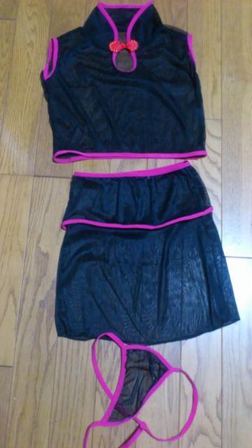 フリーサイズ!チャイナ風!新品シースルーコスチューム3点セット! < 女性ファッション  フリーサイズ!チャイナ風!新品シースルーコスチューム3点セット! < 女性ファッションの