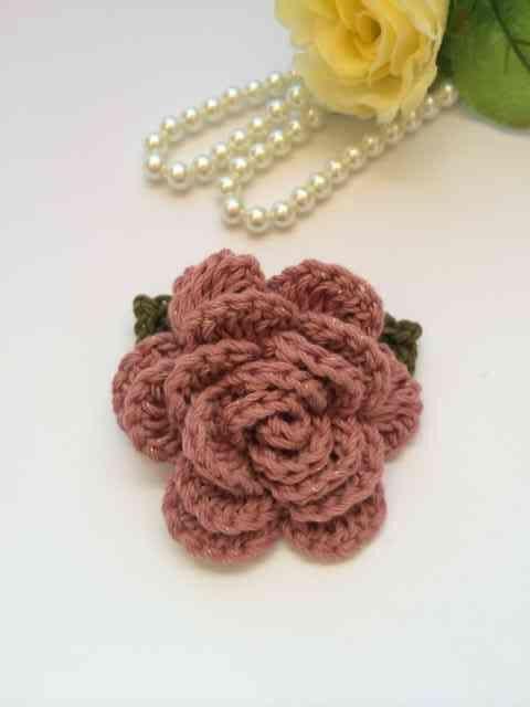 ハンドメイド ブローチ コサージュ 薔薇 コットン ガーリー お花 < 女性ファッション  ハンドメイド ブローチ コサージュ 薔薇 コットン ガーリー お花  < 女性ファッションの