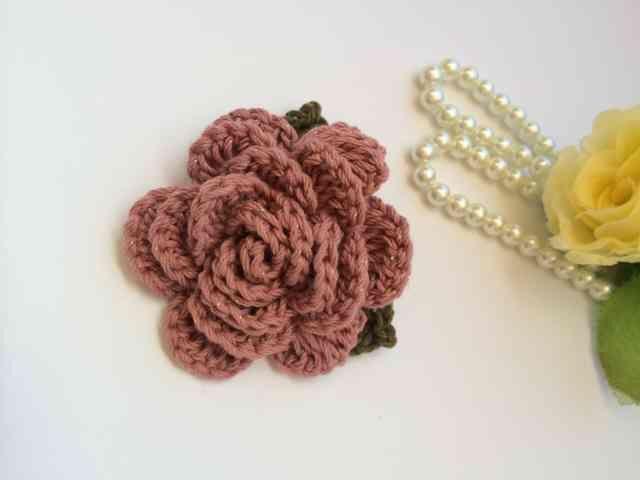 ハンドメイド ブローチ コサージュ 薔薇 コットン ガーリー お花 < 女性ファッション  ハンドメイド ブローチ コサージュ 薔薇 コットン ガーリー お花 < 女性ファッションの