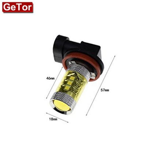 H8/H11/H16 80W LED フォグランプ DC 12V/24V 高輝度イエロー < 自動車/バイク H8/H11/H16 80W LED フォグランプ DC 12V/24V 高輝度イエロー < 自動車/バイク