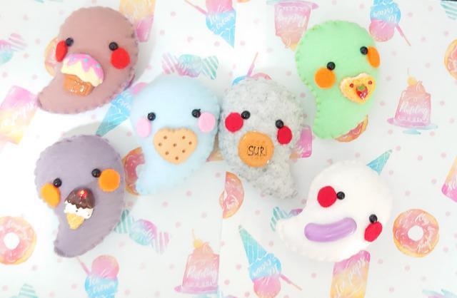 ハンドメイド♪マグネットマスコット『おやつ大好きおばけ』ハートケーキ < ペット/手芸/園芸 ハンドメイド♪マグネットマスコット『おやつ大好きおばけ』ハートケーキ < ペット/手芸/園芸の