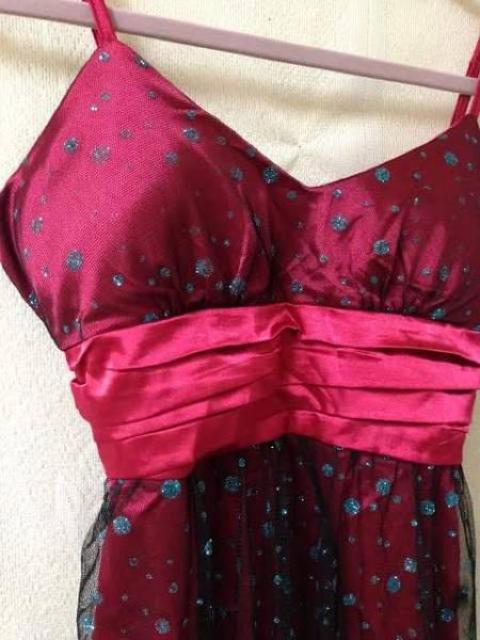 新品■定価3700円◆レッド サテン チュール バックリボン ワンピース◆二次会 パーティーにも◎ < 女性ファッション  新品■定価3700円◆レッド サテン チュール バックリボン ワンピース◆二次会 パーティーにも◎ < 女性ファッションの