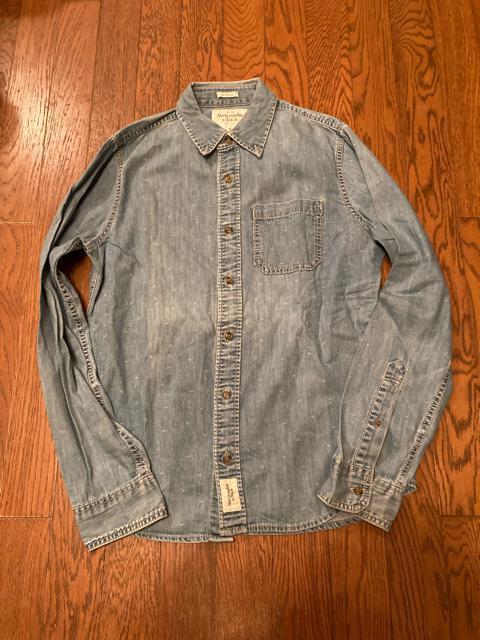 abercrombie&fitch アバクロ デニム シャツ 希少S アメカジ 古着 メンズ ホリスター  < ブランド  abercrombie&fitch アバクロ デニム シャツ 希少S アメカジ 古着 メンズ ホリスター   < ブランドの