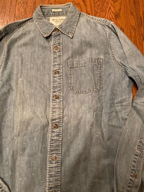 abercrombie&fitch アバクロ デニム シャツ 希少S アメカジ 古着 メンズ ホリスター  < ブランド  abercrombie&fitch アバクロ デニム シャツ 希少S アメカジ 古着 メンズ ホリスター  < ブランドの