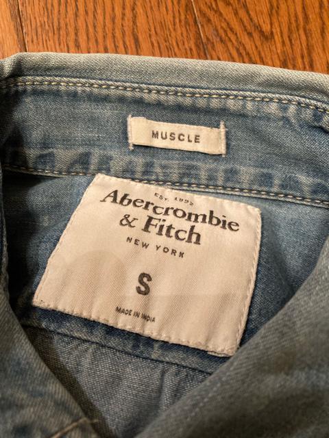 abercrombie&fitch アバクロ デニム シャツ 希少S アメカジ 古着 メンズ ホリスター  < ブランド  abercrombie&fitch アバクロ デニム シャツ 希少S アメカジ 古着 メンズ ホリスター  < ブランドの
