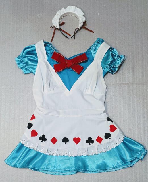 美品★不思議の国のアリス★ブルー★ハロウィン★コスプレ★SNS映え★可愛い★Disney★メイド服★ディズニーハロウィン★送料無料 < 女性ファッション  美品★不思議の国のアリス★ブルー★ハロウィン★コスプレ★SNS映え★可愛い★Disney★メイド服★ディズニーハロウィン★送料無料 < 女性ファッションの