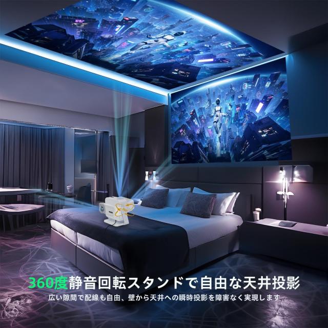 プロジェクター 天井投影 小型 家庭用 自動台形補正 18000lm 400ANSI 1080P 電動フォーカス < 家電/AV プロジェクター 天井投影 小型 家庭用 自動台形補正 18000lm 400ANSI 1080P 電動フォーカス < 家電/AVの