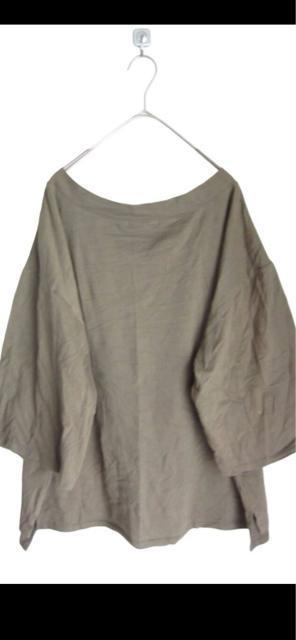 タンス整理品 衣類 おまとめOK ホームクリーニング済み 七部袖 カットソー カーキ 6Lサイズ < 女性ファッション  タンス整理品 衣類 おまとめOK ホームクリーニング済み 七部袖 カットソー カーキ 6Lサイズ < 女性ファッションの