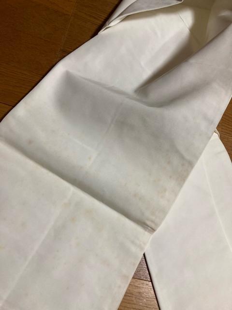 1866.未使用☆正絹☆名古屋帯☆白地にシンプルな花☆難あり < 女性ファッション  1866.未使用☆正絹☆名古屋帯☆白地にシンプルな花☆難あり < 女性ファッションの