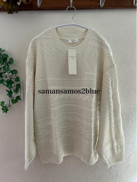 新品 samansamos2blue★ケーブルニットプルオーバー < ブランド  新品 samansamos2blue★ケーブルニットプルオーバー  < ブランドの