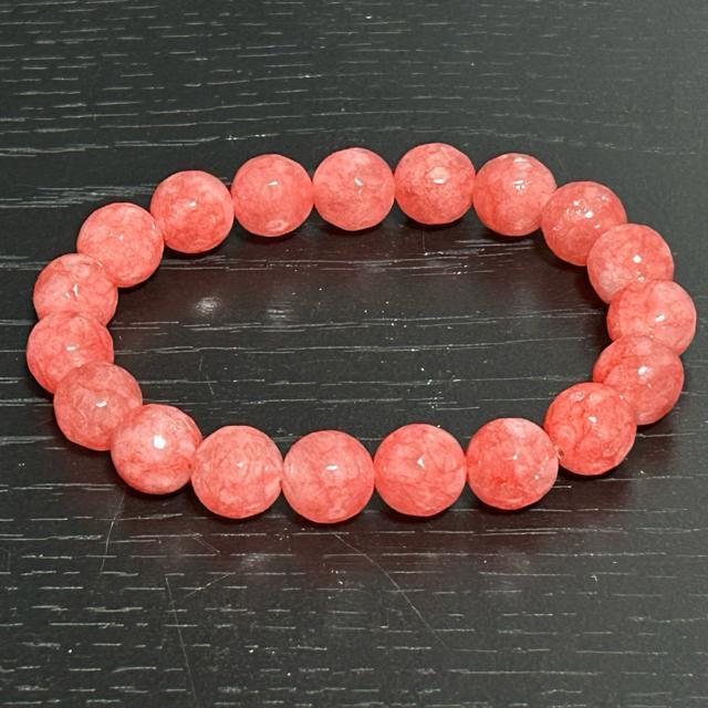 ロードクロサイトインカローズ多面カット/ブレスレット約10mm玉/内径約15cm 管理番号tk10-15@ < 女性アクセサリー/時計  ロードクロサイトインカローズ多面カット/ブレスレット約10mm玉/内径約15cm 管理番号tk10-15@ < 女性アクセサリー/時計の